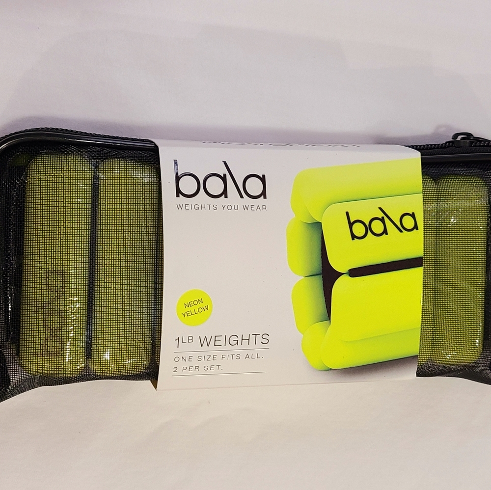 Bala Bangles Wrist Weights Neon Yellow 1lb Rare